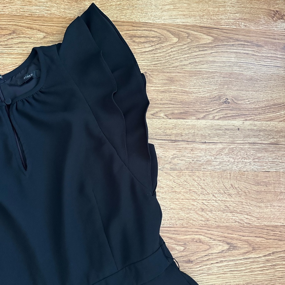 J.Crew Black Cropped Jumpsuit Size 8 - Picture 4 of 10